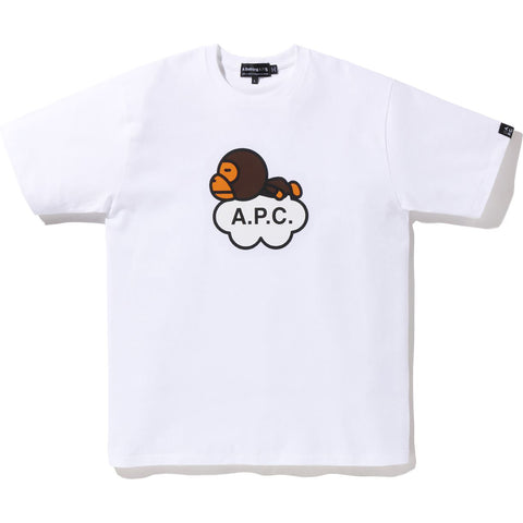 BAPE X A.P.C. MILO WIDE TEE MENS