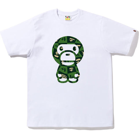 BAPE DISTORTION BIG BABY MILO TEE MENS