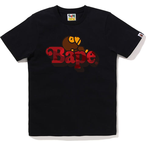 COLOR CAMO MILO ON BAPE TEE LADIES