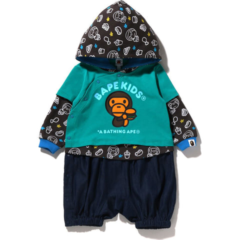 BABY MILO JUNK FOOD LAYERED ROMPERS KIDS