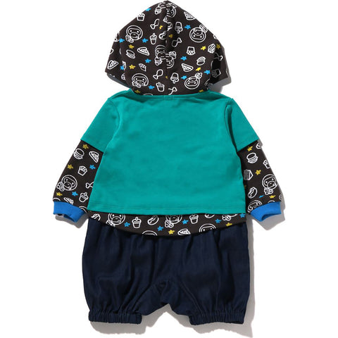 BABY MILO JUNK FOOD LAYERED ROMPERS KIDS