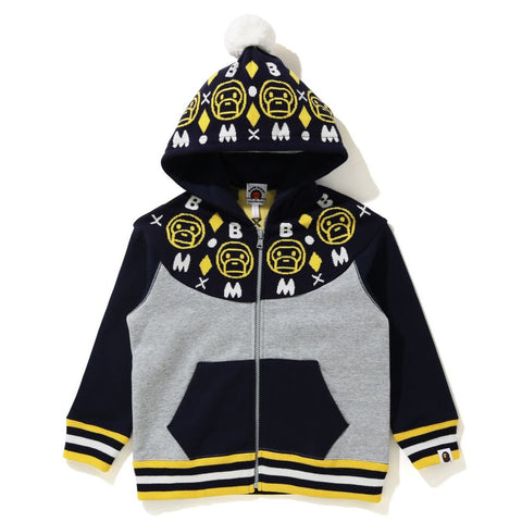 BABY MILO KNIT ZIP HOODIE KIDS