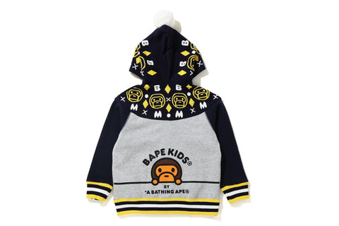 BABY MILO KNIT ZIP HOODIE KIDS