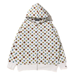 MILO MONOGRAM OVERSIZED FULL ZIP HOODIE LADIES