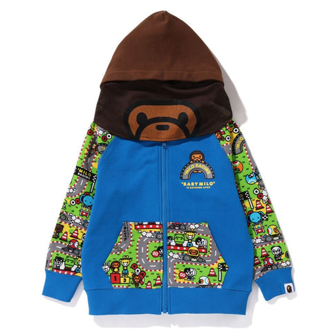 BABY MILO RACING MILO FACE ZIP HOODIE KIDS