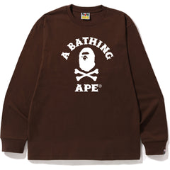 APE CROSSBONE COLLEGE L/S TEE MENS