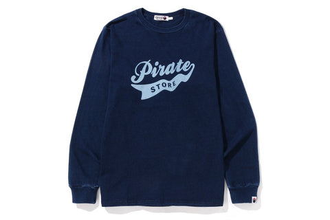 INDIGO PIRATE STORE LOGO L/S TEE MENS