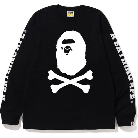 A BATHING APE CROSSBONE L/S TEE MENS