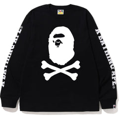 A BATHING APE CROSSBONE L/S TEE MENS