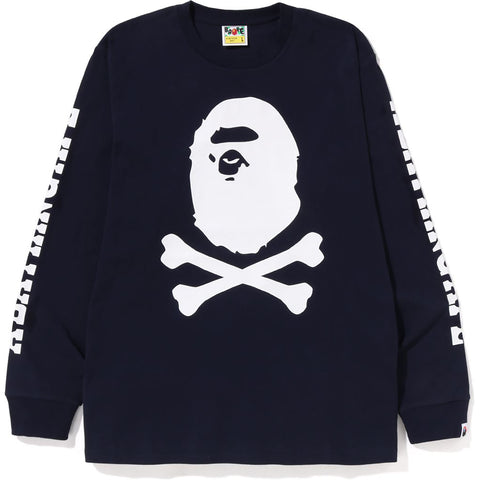A BATHING APE CROSSBONE L/S TEE MENS