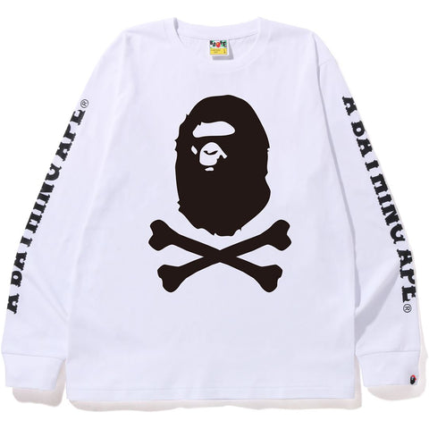 A BATHING APE CROSSBONE L/S TEE MENS