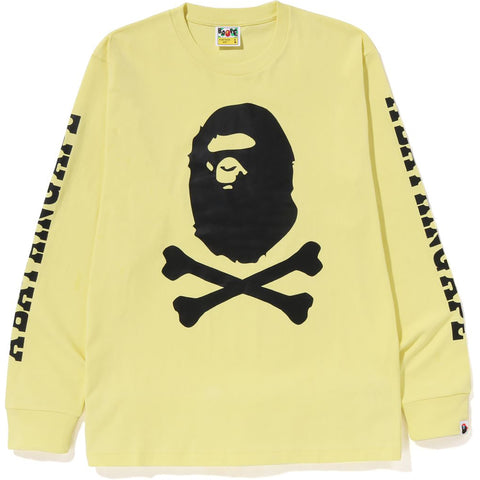 A BATHING APE CROSSBONE L/S TEE MENS