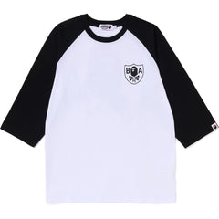 CROSSBONE EMBLEM RAGLAN 3/4 SLEEVE TEE MENS
