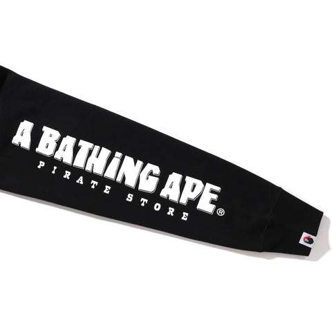 COLOR APE CROSSBONE ONE POINT CREWNECK MENS