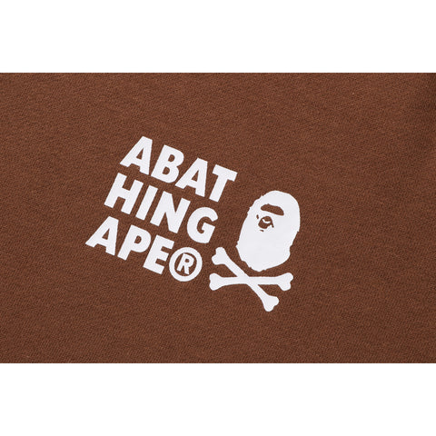COLOR APE CROSSBONE ONE POINT CREWNECK MENS