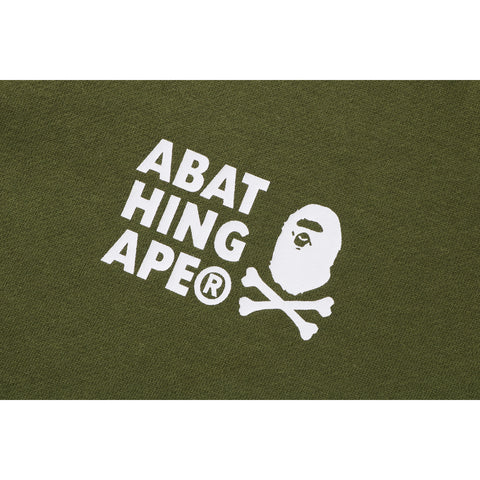 COLOR APE CROSSBONE ONE POINT CREWNECK MENS