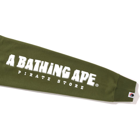 COLOR APE CROSSBONE ONE POINT CREWNECK MENS