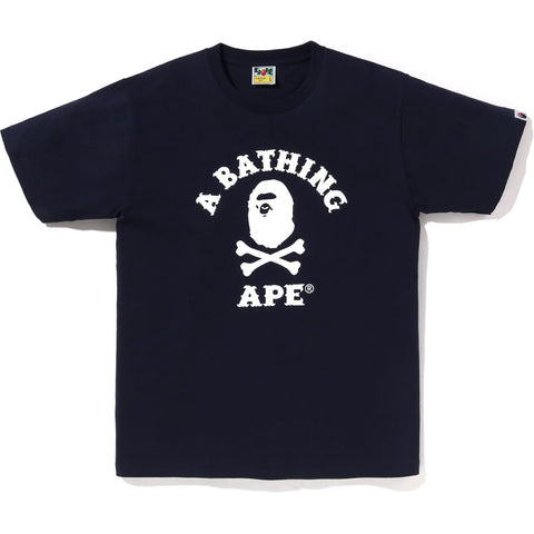 APE CROSSBONE COLLEGE TEE MENS