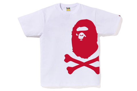 BIG APE CROSSBONE PIGMENT PRINT TEE MENS