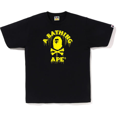 DRIP APE CROSSBONE COLLEGE TEE MENS