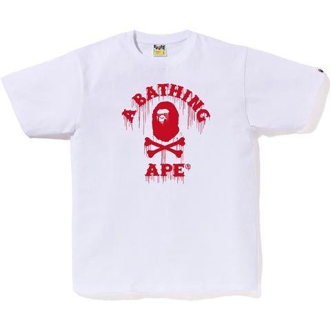 DRIP APE CROSSBONE COLLEGE TEE MENS