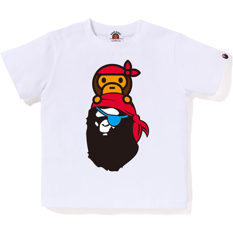 PIRATE MILO ON APE HEAD TEE KIDS
