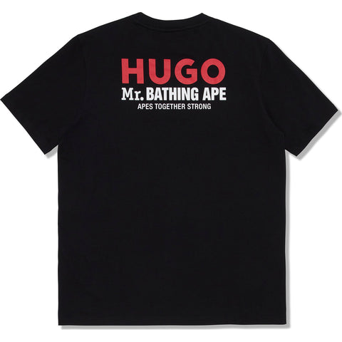 HUGO X MR. BATHING APE LOGO TEE MENS