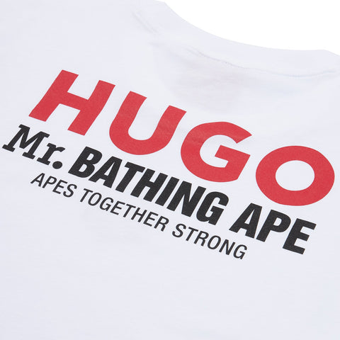HUGO X MR. BATHING APE LOGO TEE MENS