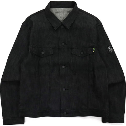 MR. BATHING APE STRETCH DENIM JACKET MENS