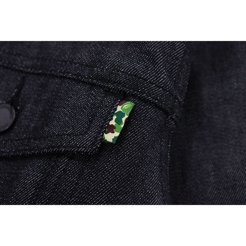 MR. BATHING APE STRETCH DENIM JACKET MENS