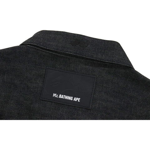 MR. BATHING APE STRETCH DENIM JACKET MENS