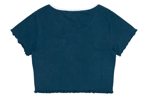 LACE-UP CROPPED TOP LADIES
