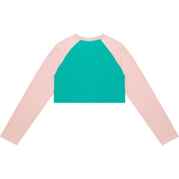 GRAPHIC LONG SLEEVE RAGLAN TEE LADIES