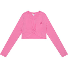 TWIST-FRONT CROPPED TOP LADIES