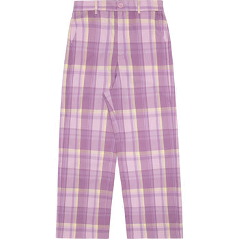APEE CHECKED WIDE PANTS LADIES