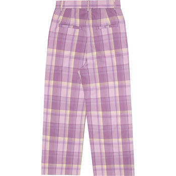 APEE CHECKED WIDE PANTS LADIES
