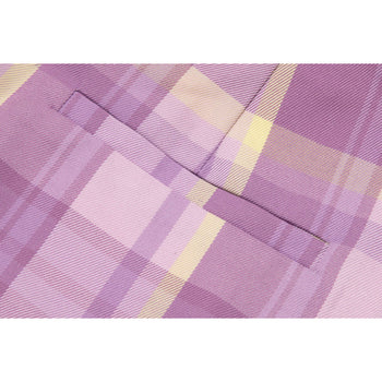 APEE CHECKED WIDE PANTS LADIES