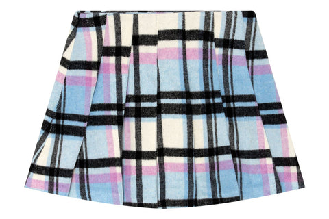 APEE CHECK PLEATED SKIRT LADIES