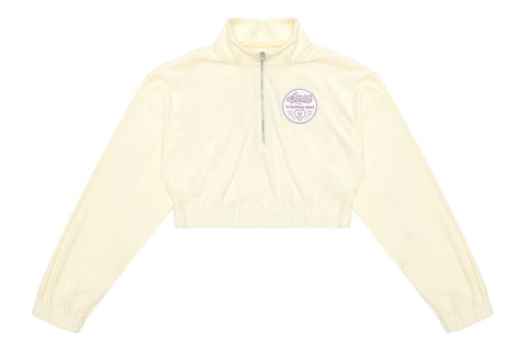 CROPPED ZIP UP SWEATER LADIES