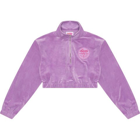 CROPPED ZIP UP SWEATER LADIES