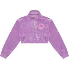 CROPPED ZIP UP SWEATER LADIES