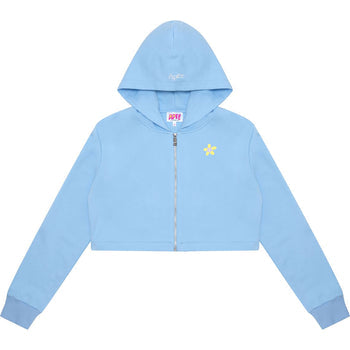 ZIP UP CROPPED HOODY JACKET LADIES