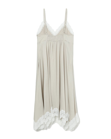 BAPY LACE-TRIMMED FLARE DRESS LADIES