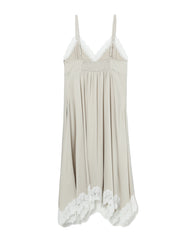 BAPY LACE-TRIMMED FLARE DRESS LADIES
