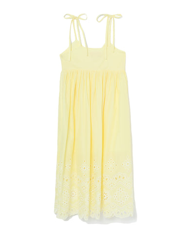 BAPY FLORAL HEM RIBBON TIE-UP DRESS LADIES