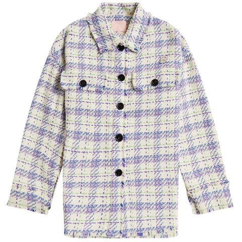 BAPY TARTAN SHIRT JACKET LADIES