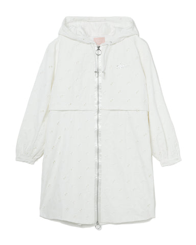 BAPY EMB. HOODED WINDBREAKER LADIES