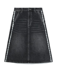 BAPY CROCHET-TRIMMED DENIM SKIRT LADIES