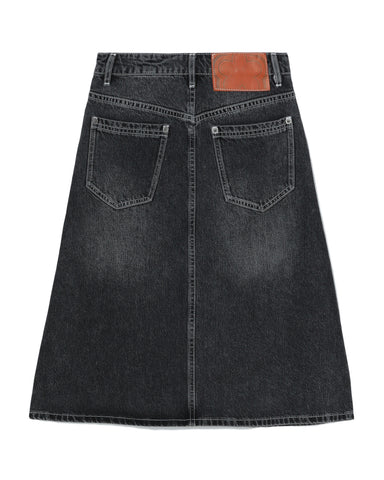 BAPY CROCHET-TRIMMED DENIM SKIRT LADIES