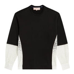 BAPY FLORAL HEM SWEATSHIRT LADIES